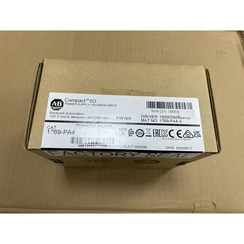 Allen-Bradley New Sealed 1769-PA4 CompactLogix Power Supply 1769PA4 yi