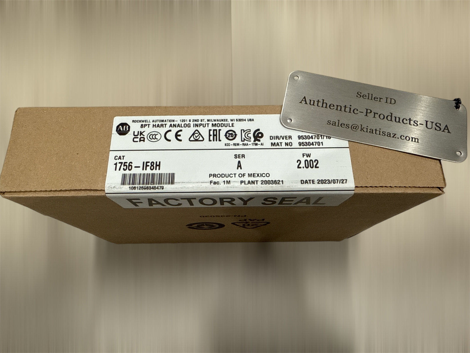 New Allen Bradley 1756-IF8H ControlLogix 8Pt HART Analog Input Module 1756IF8H