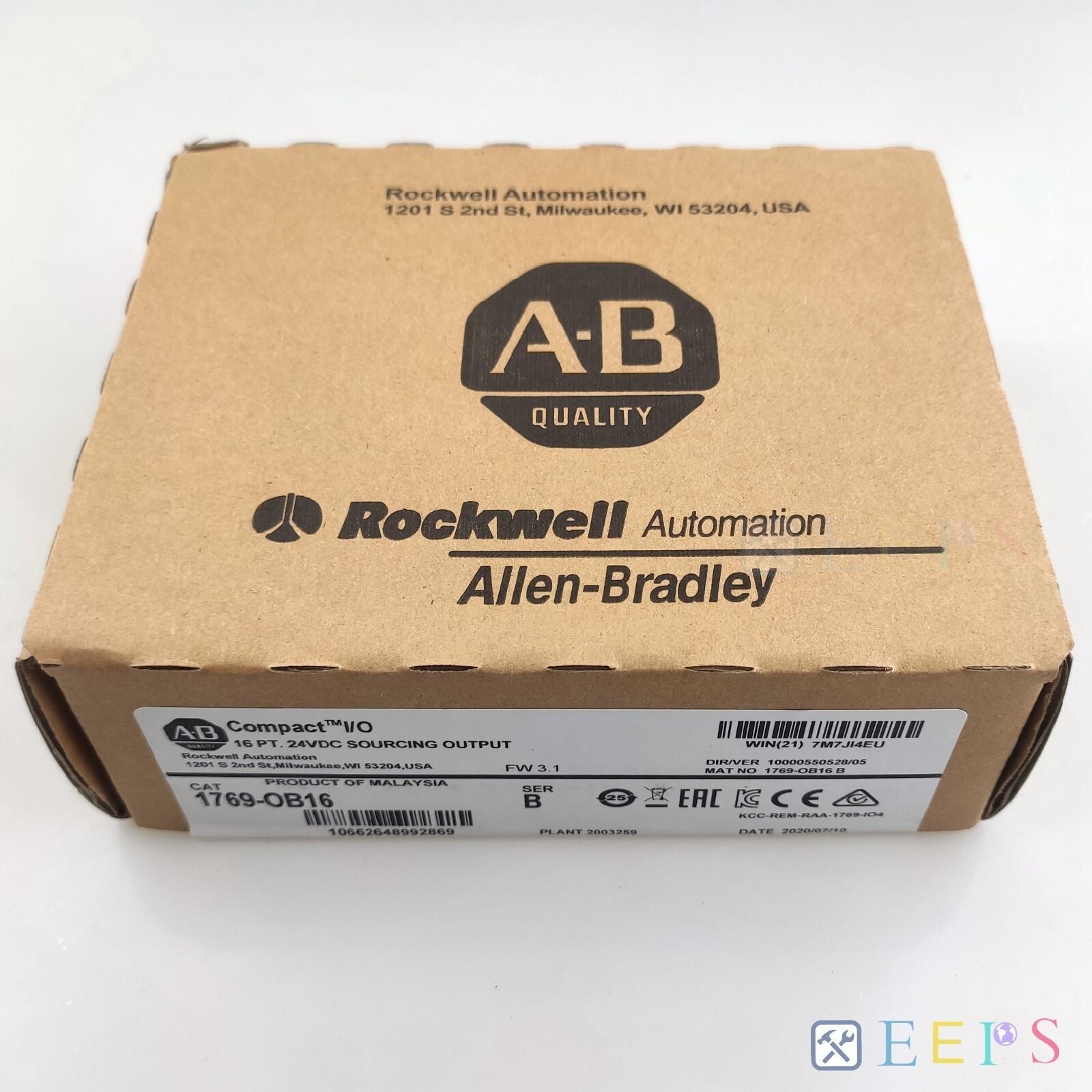 Unbrand 1769-OB16 AB 1769OB16 CompactLogix 16 Pt 24VDC D/O Module