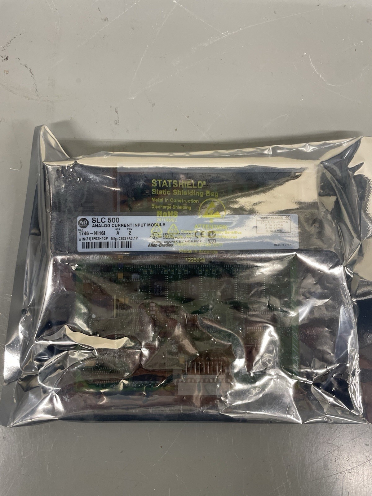 Allen-Bradley 1746-NI16I PLC Input/Output Module New In Sealed Package