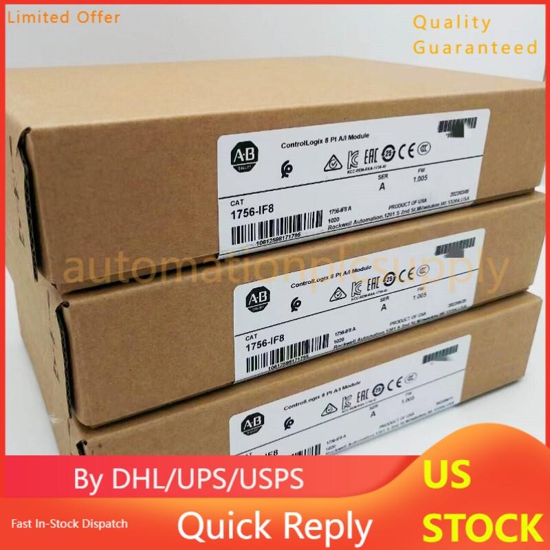 NEW AB 1756-IF8 ControlLogix Analog Input Module Current/Voltage US Free Tax