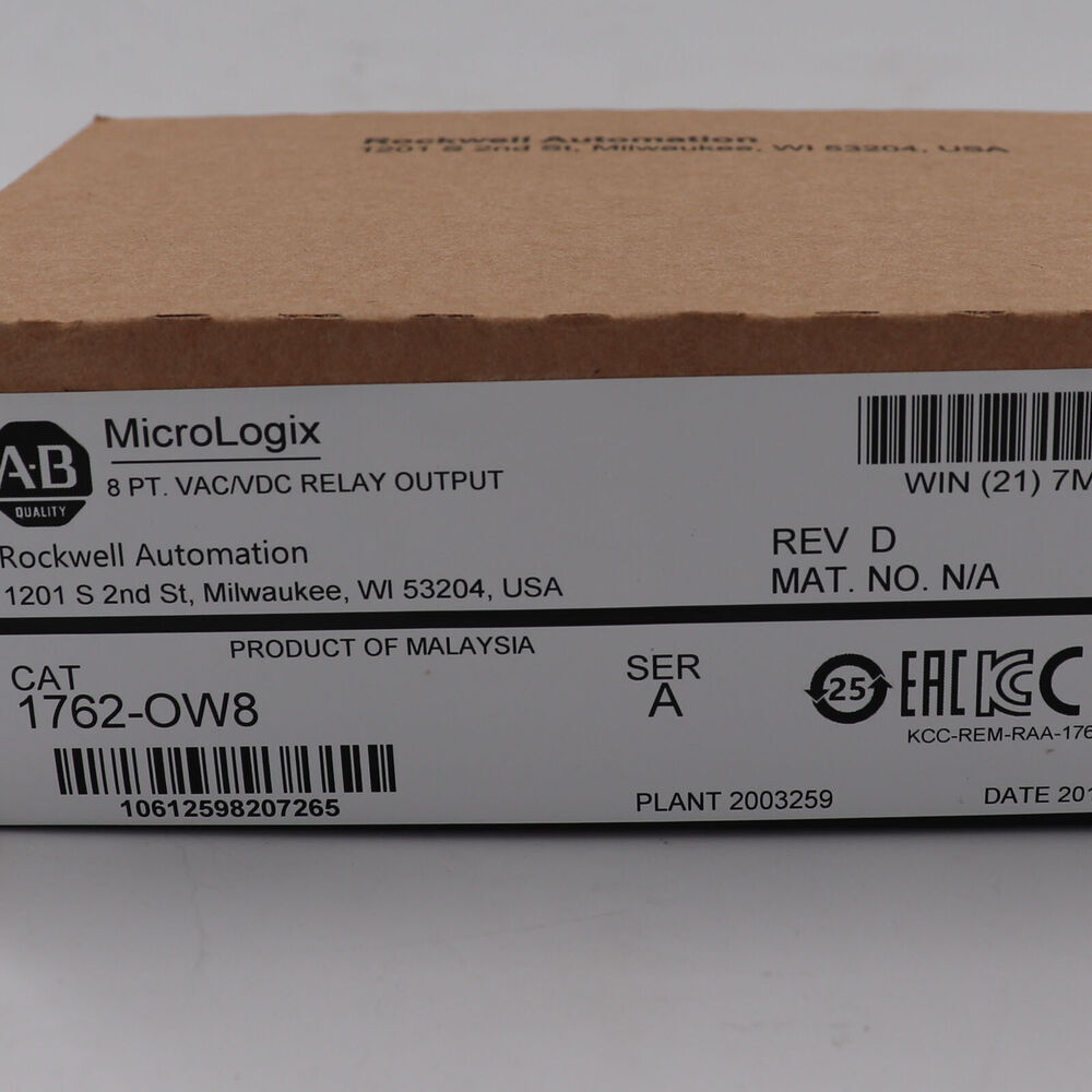 Allen Bradley 1762-OW8 1762OW8 MicroLogix 8 Point Relay Output Module 1762OW8
