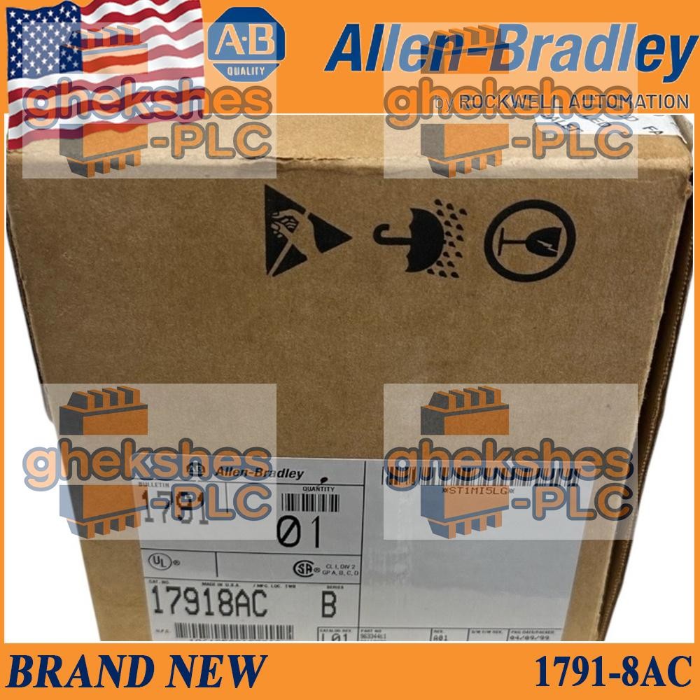 NEW PLC 1791-8AC SerB Block I/O Module 120VAC 8 Inputs 8 Outputs 1791 8AC