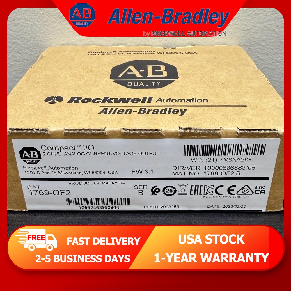 Factory Sealed Allen Bradley 1769-OF2 SER B Compact I/O Output Module