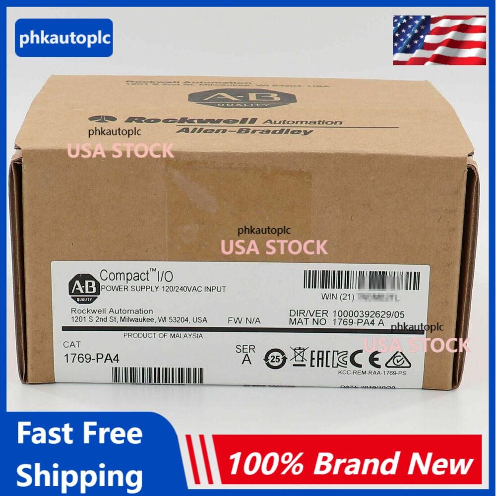 New AB 1769-PA4 SER A CompactLogix Power Supply Module 1769PA4 US Free Tax