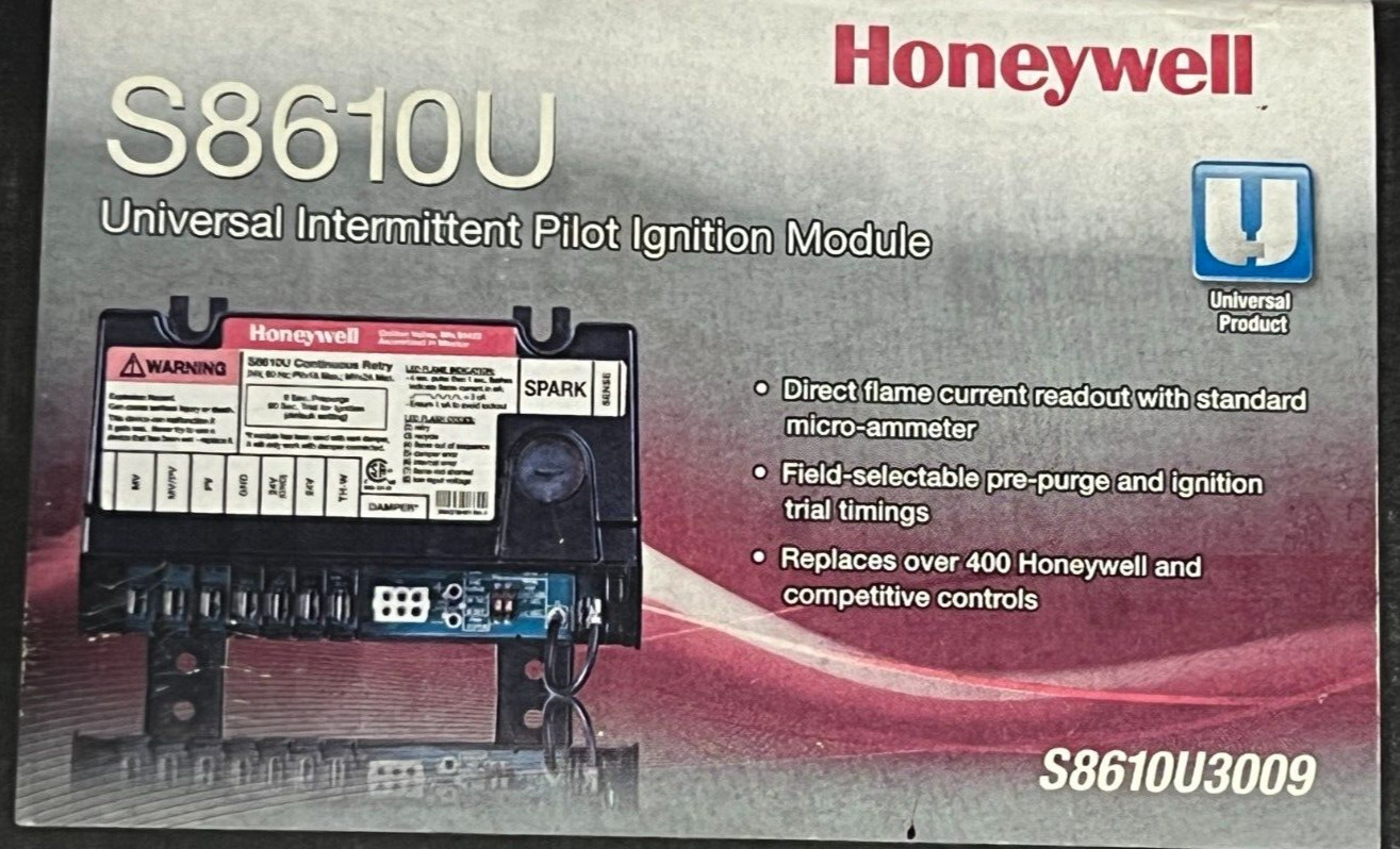 HONEYWELL S8610U3009 INTERMITTEN PILOT IGNITION MODULE
