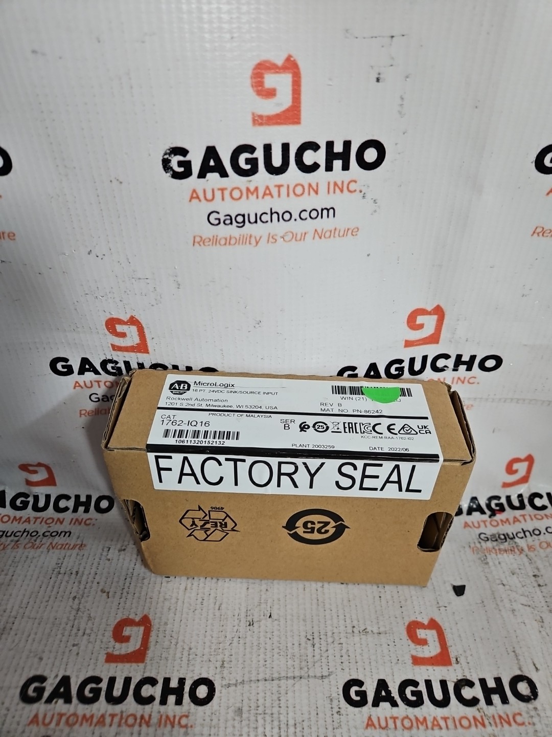 Surplus SEALED Allen Bradley 1762-IQ16 /A MicroLogix 1200 16-Pt 24VDC Input