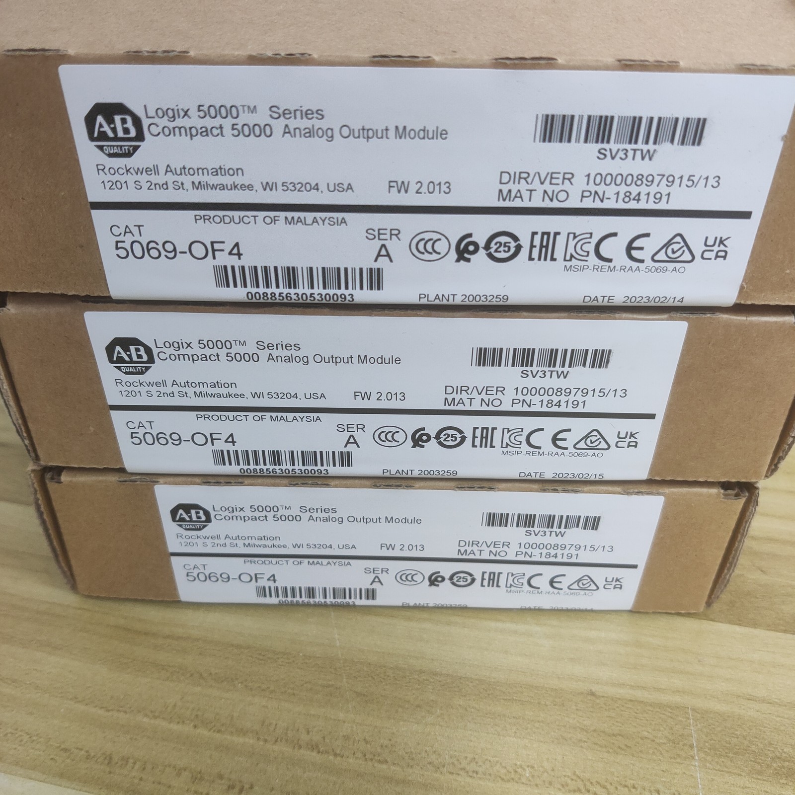 AB 5069-OF4 Compact 5000 Logix Analog Output Module 5069OF4