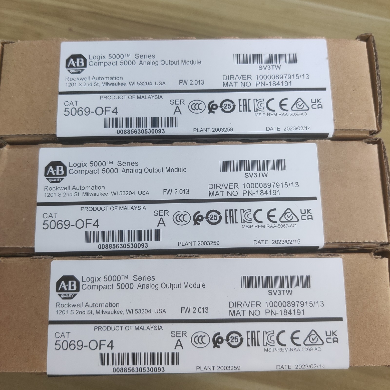 AB 5069-OF4 Compact 5000 Logix Analog Output Module 5069OF4