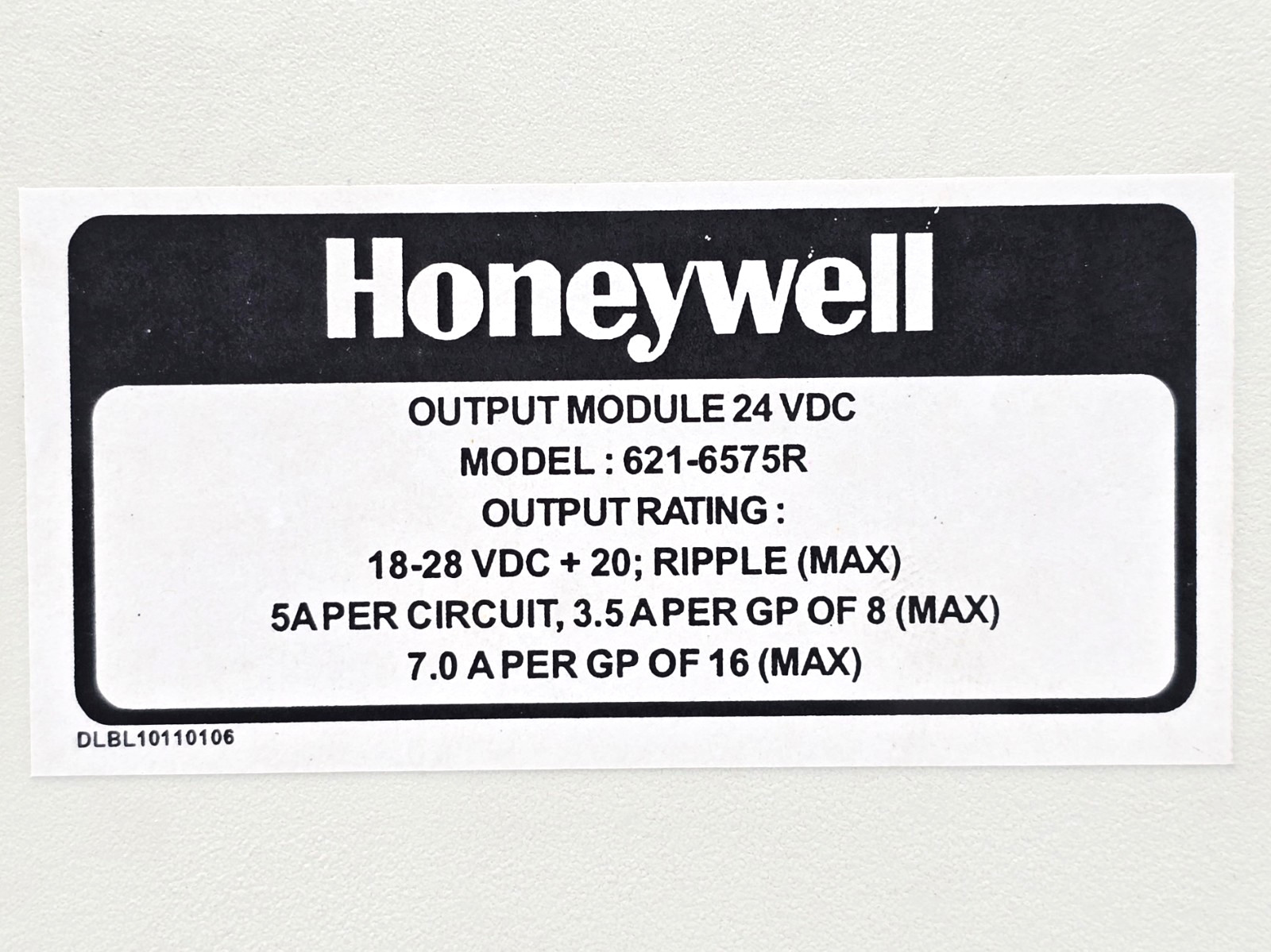 621-6575R HONEYWELL PLC OUTPUT MODULE 24VDC