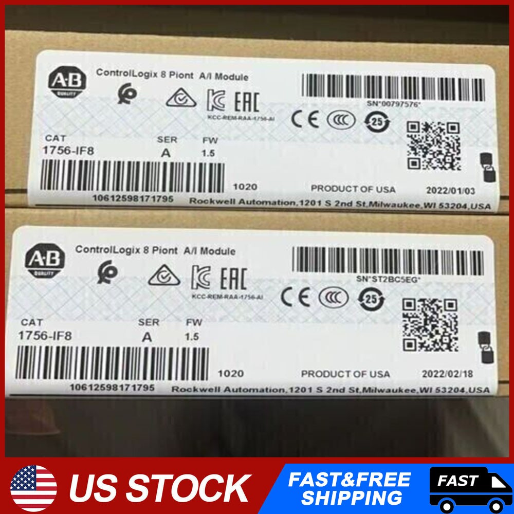 New Factory Sealed AB 1756-IF8 / A Controllogix 8 Point A/I Module 1756-IF8