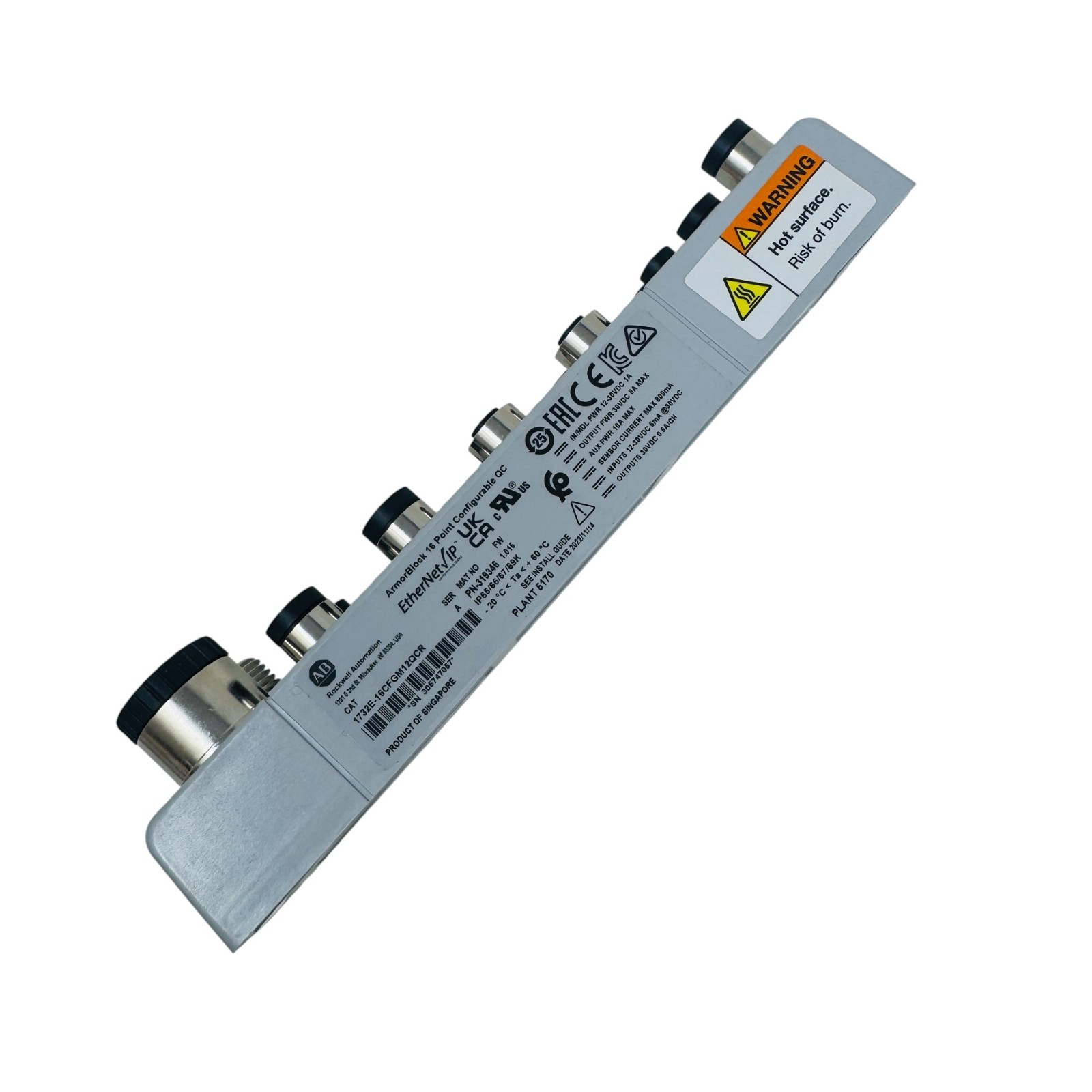 Allen-Bradley 1732E-16CFG M12QCR ArmorBlock 16-Point EtherNet/IP I/O Module New