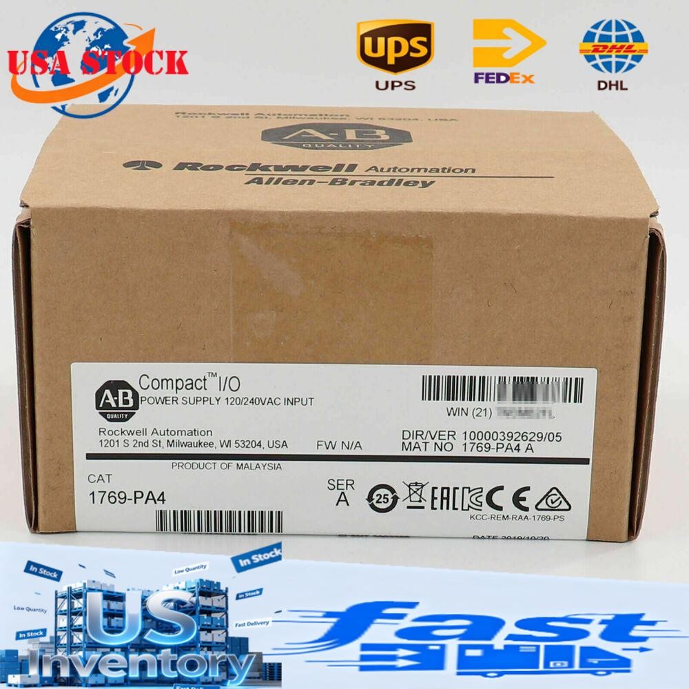 New AB 1769-PA4 SER A CompactLogix Power Supply Module 1769PA4 US Free Tax