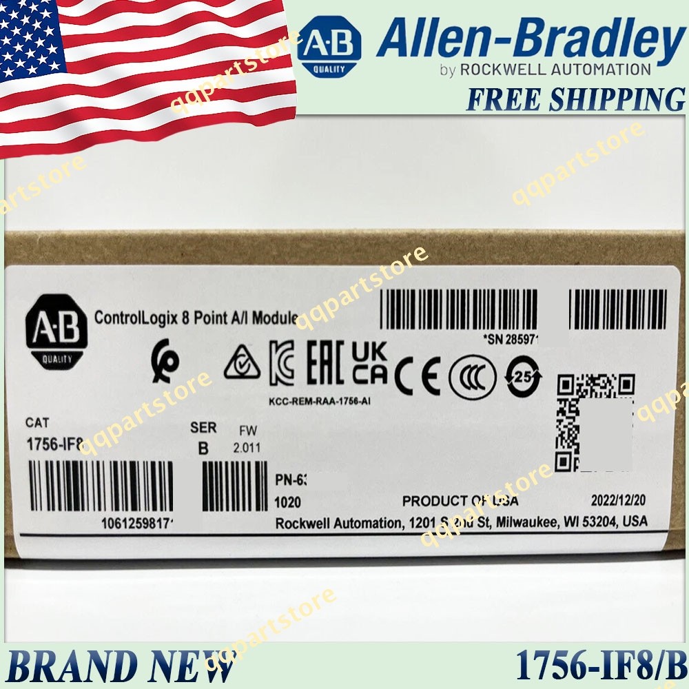 Original Sealed AB 1756-IF8/B ControlLogix 8Point A/I Module 1756 IF8 serB US