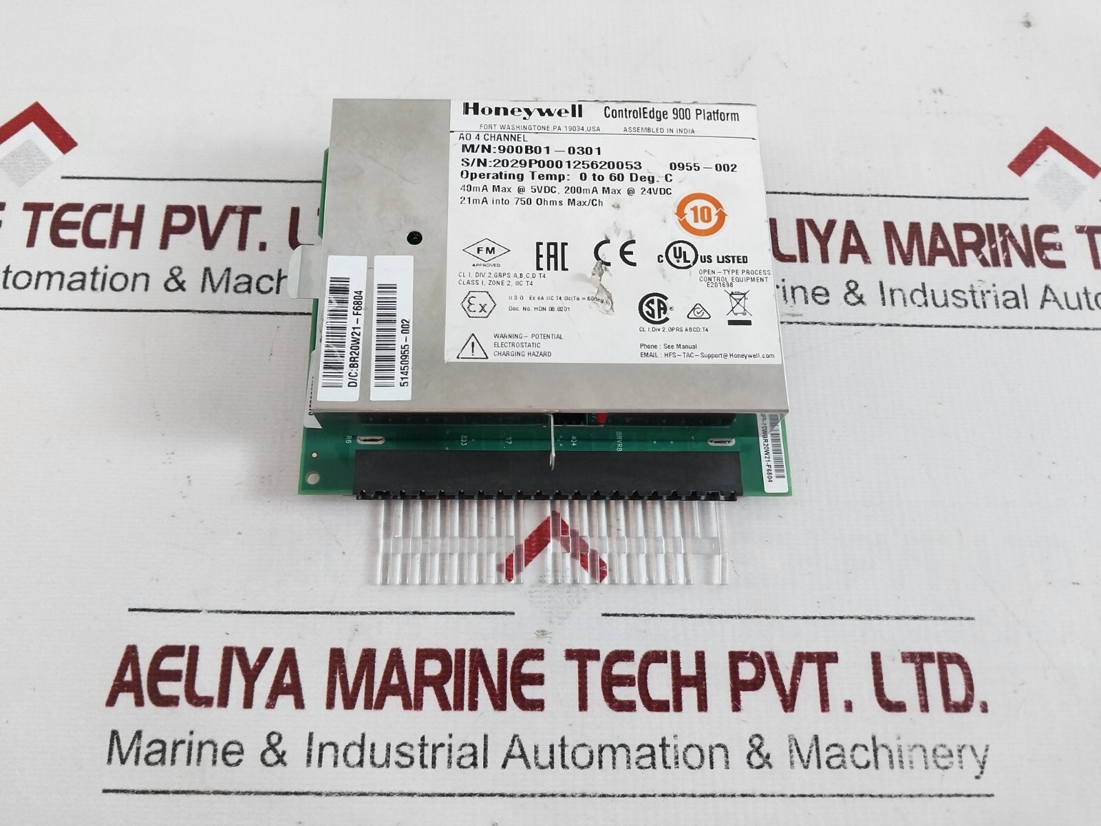 Honeywell 900b01-0301 analog output module 51450955-002