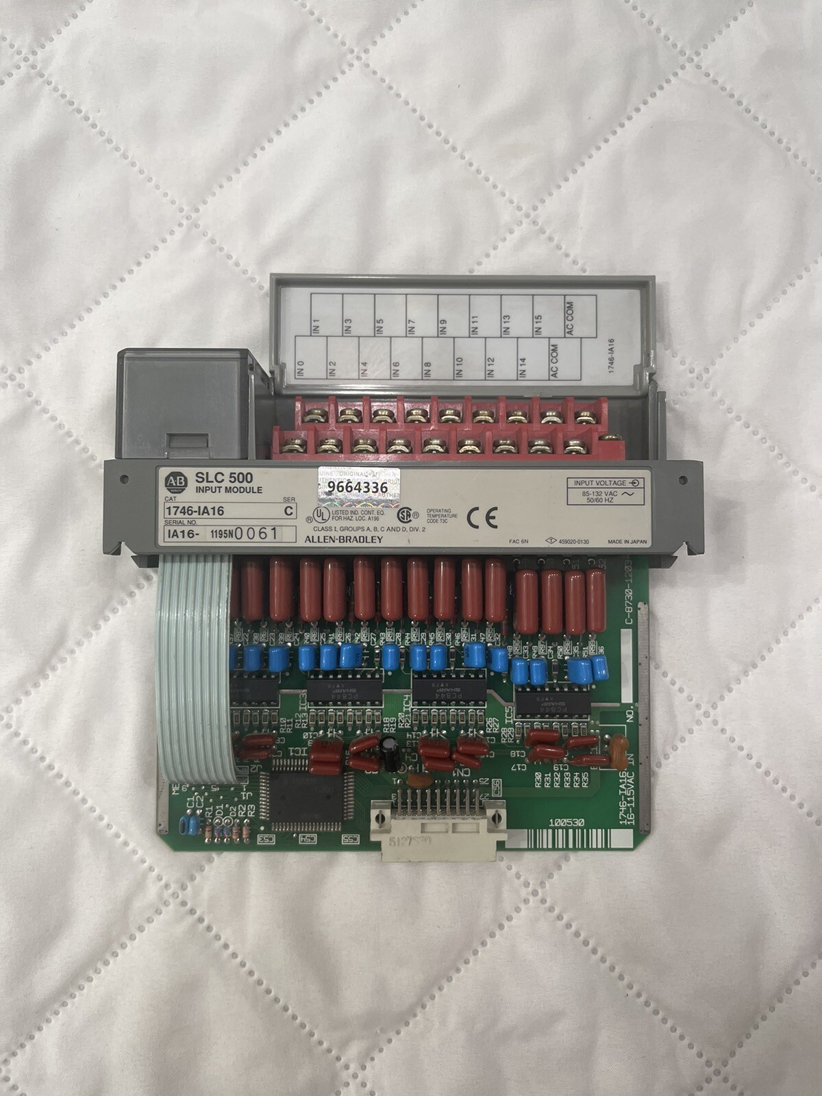 Used Tested Cleaned Sealed 1746-IA16 SLC 500 SerD PLC Output Module 1746IA16