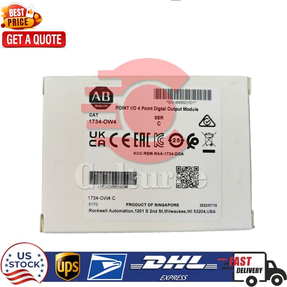 New AB 1734-OW4 Point I/O 4 Point Digital Output Module 1734OW4 In US Free Tax