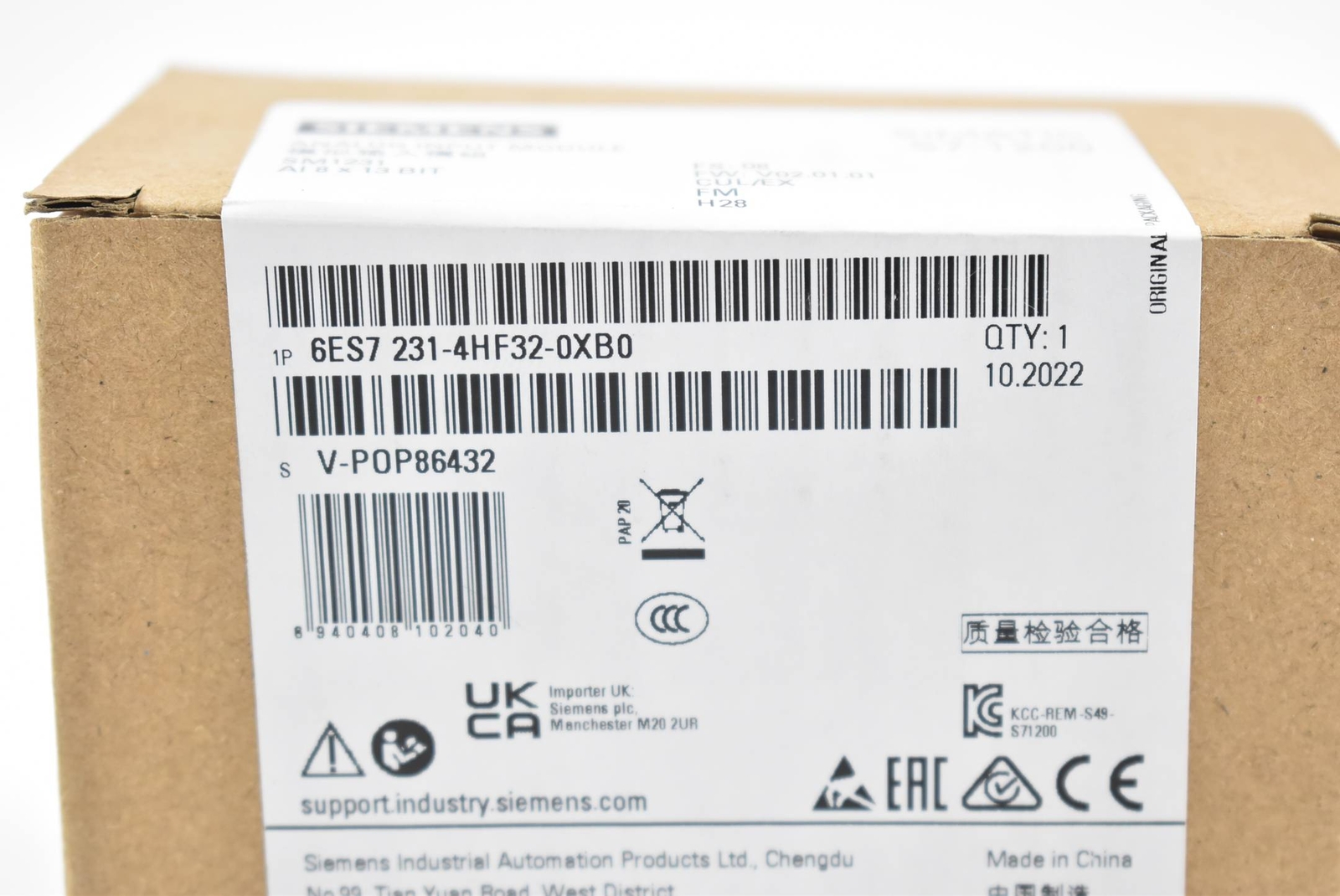 Siemens Analogeingabe 6ES7231-4HF32-0XB0 ( 6ES7 231-4HF32-0XB0 )