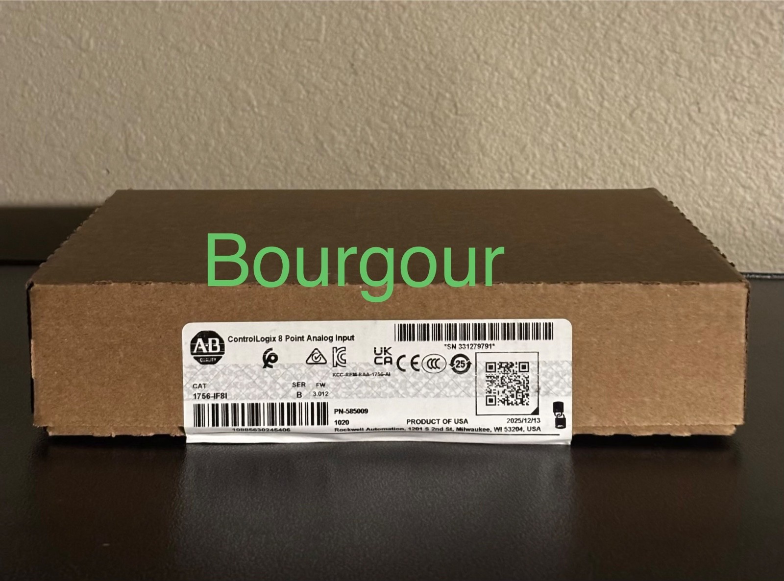 ALLEN BRADLEY 1756-IF8I SER B 1756-1F8I ControlLogix 8 point Analog Input F2025