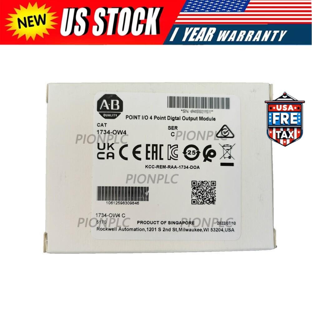 New AB 1734-OW4 Point I/O 4 Point Digital Output Module 1734OW4 In US Free Tax