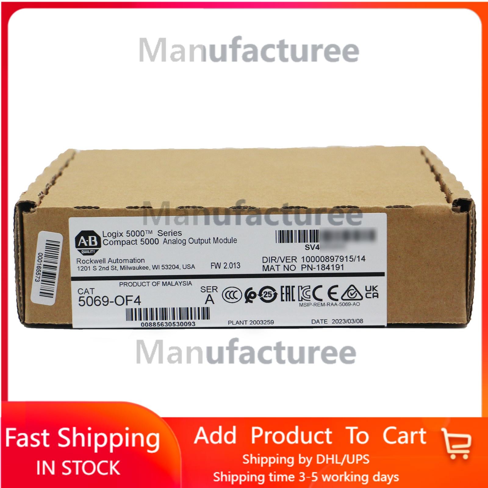 New Factory Sealed AB 5069-OF4 Compact 5000 Analog Output Module 5069OF4