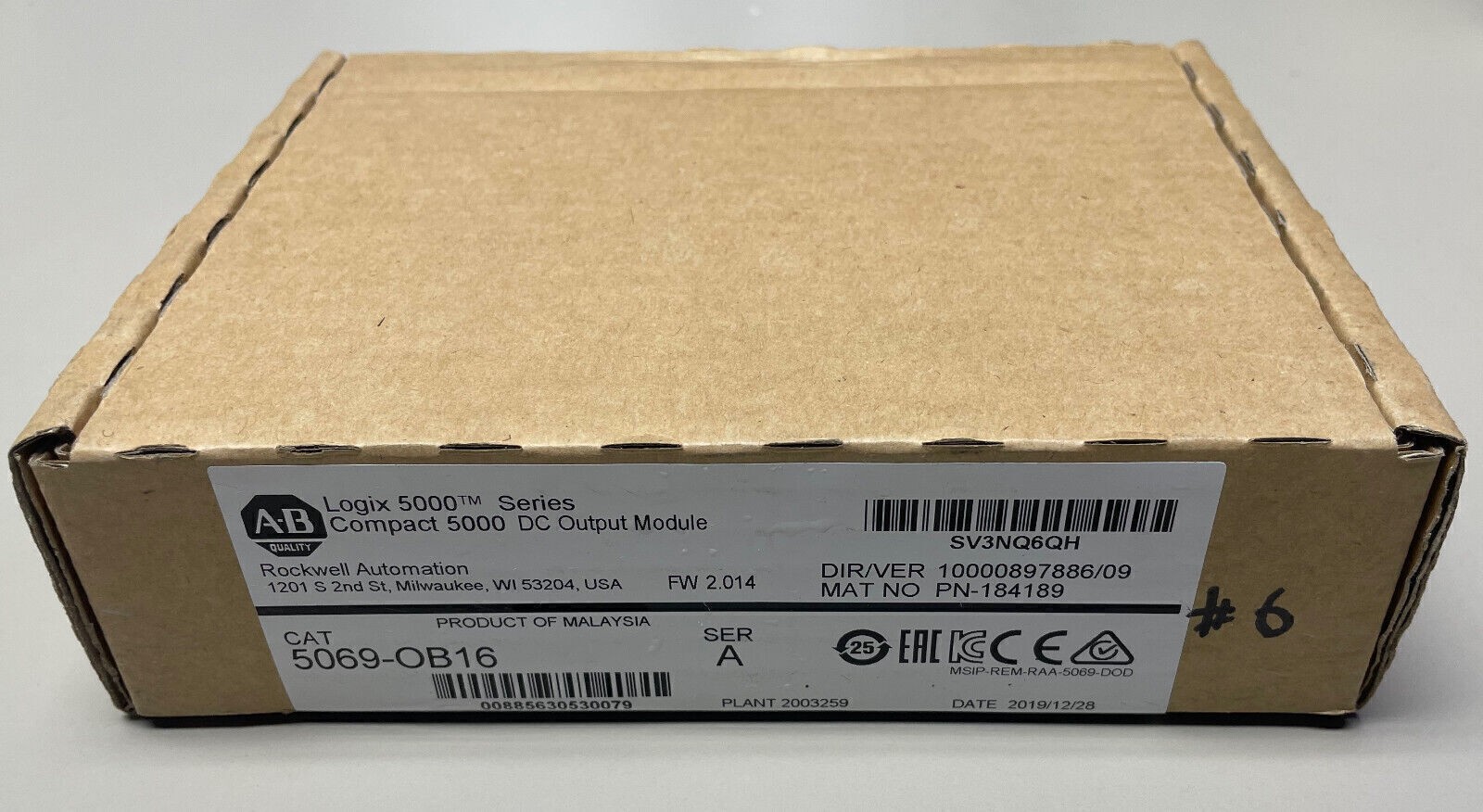 Unbrand 5069-OB16 Logix Compact 5000 DC I/O Input Module NEW Sealed