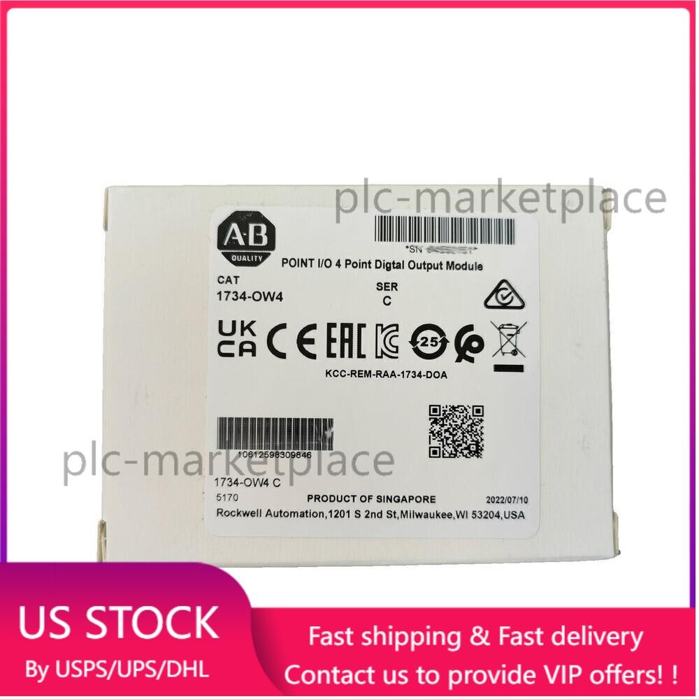New AB 1734-OW4 Point I/O 4 Point Digital Output Module 1734OW4 In US Free Tax
