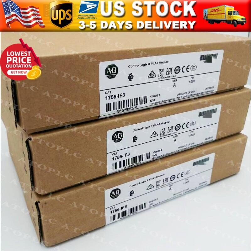 NEW AB 1756-IF8 ControlLogix Analog Input Module Current/Voltage US Free Tax