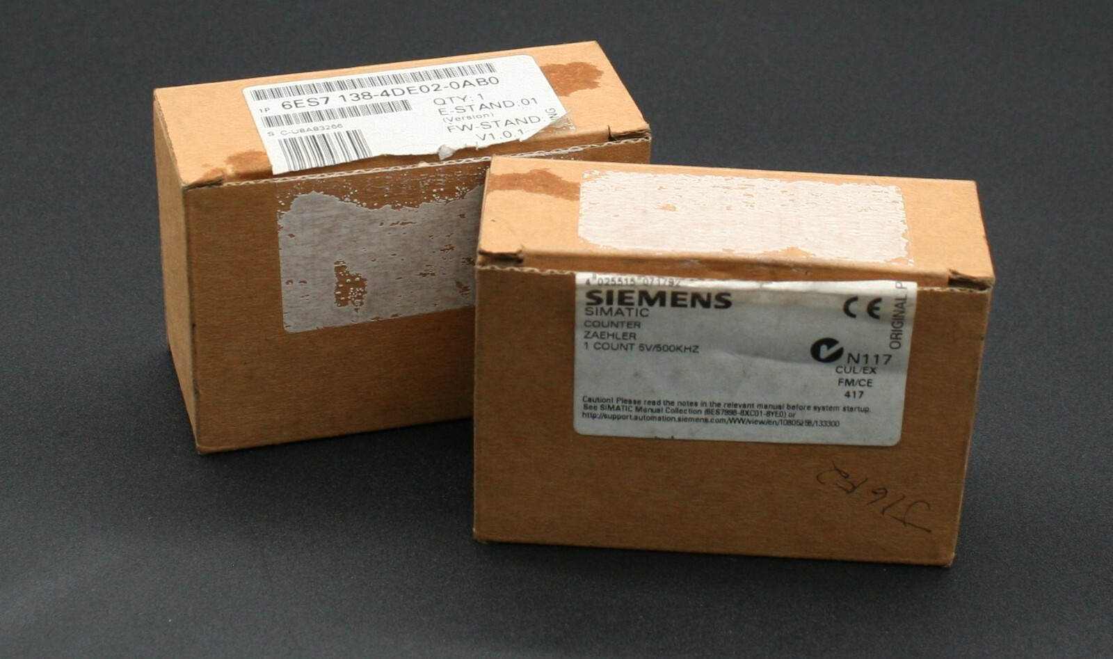 One (1) SIEMENS 6ES7-138-4DE02-0AB0 N117 Simatic Counter ET 200S 24V Germany NEW
