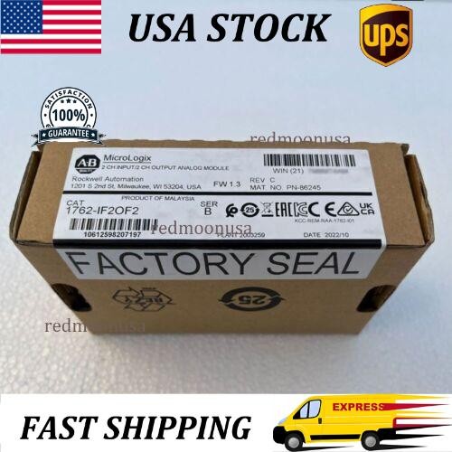 Allen-Bradley 1762-IF2OF2 MicroLogix 1200 I/O Module New Sealed AB 1762IF2OF2