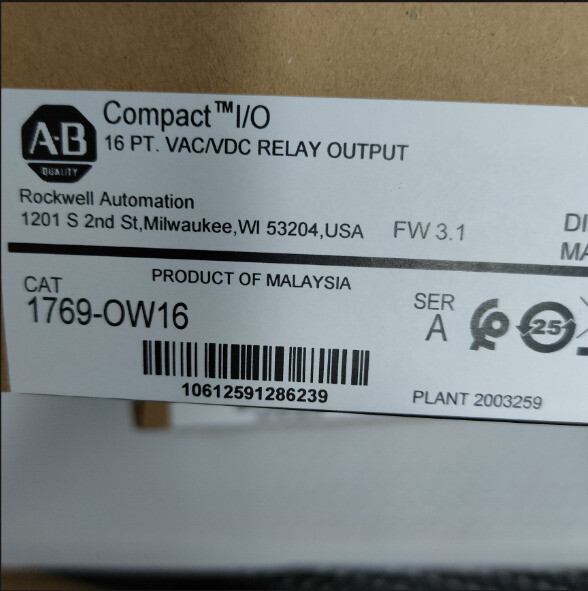 AB 1769-OW16 CompactLogix Relay Output Module 2023 New Factory Sealed