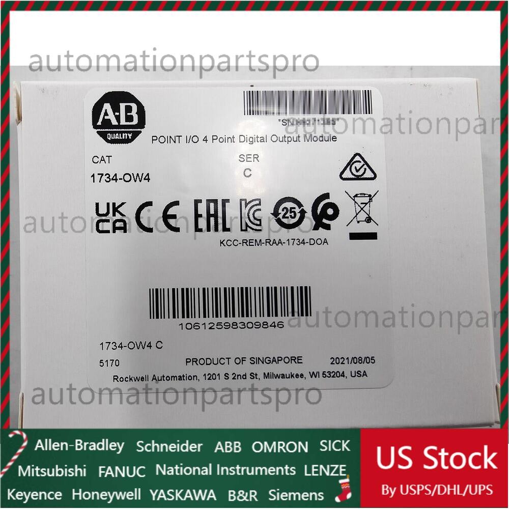 1734-OW4 AB Point I/O 4 Point Digital Output Module Allen-Bradley US Free Tax