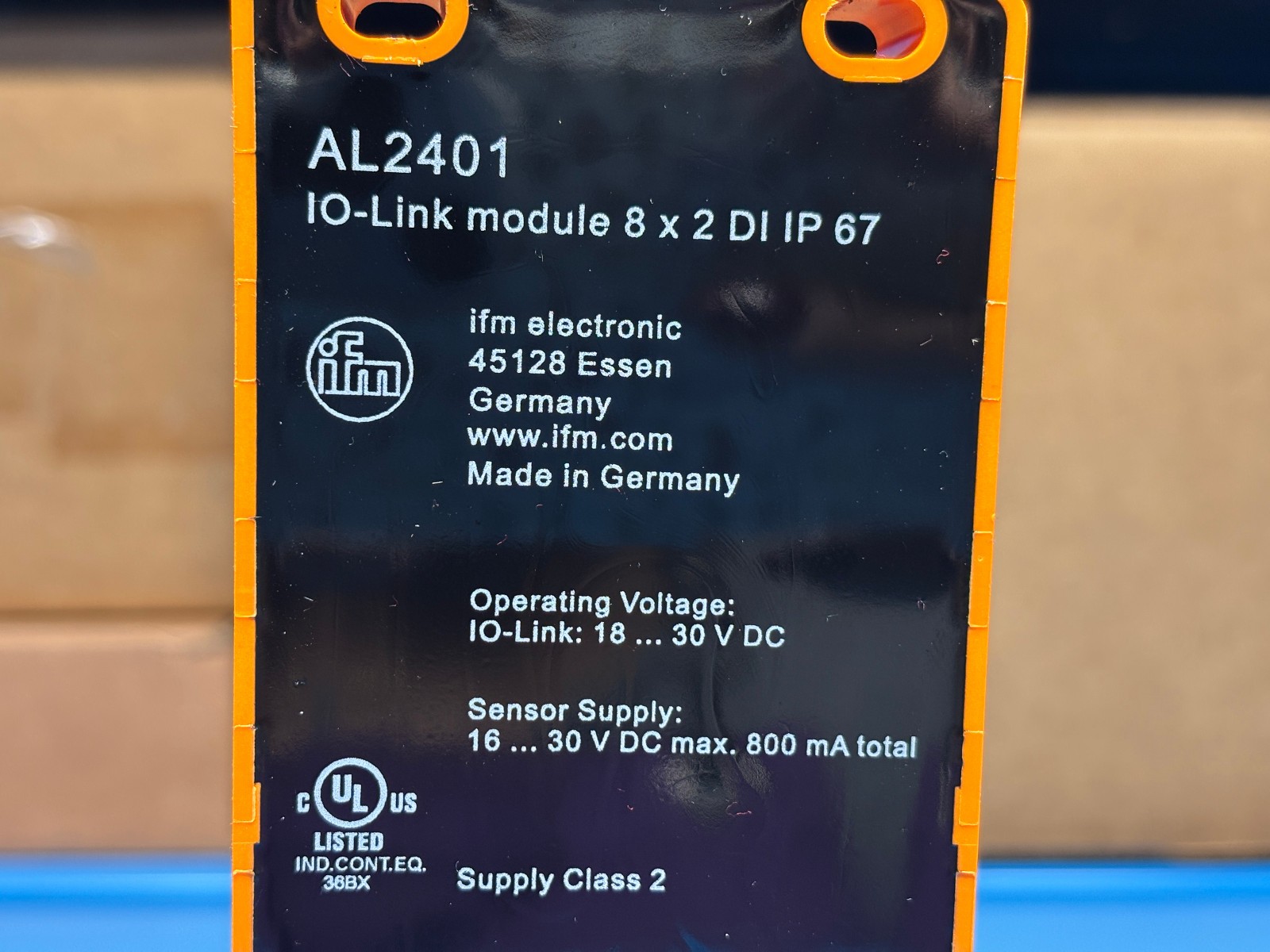 IFM AL2401 I/O-Link CompactLine 8 x 2 DI Input/Output Module – NEW OPEN BOX
