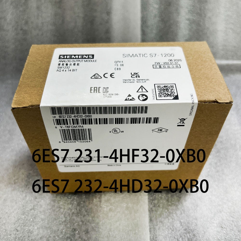 SIEMENS Brand new 6ES7 231-4HF32-0XB0 6ES7 232-4HD32-0XB0 ANALOG OUTPUT MODULE