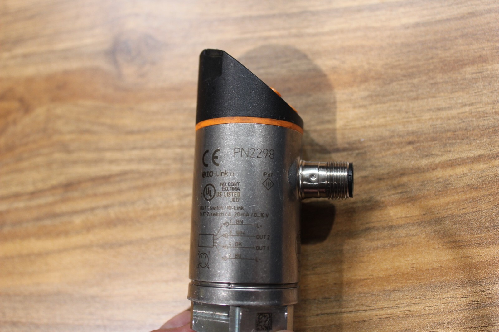 IFM PN2298 ElectronicPressureSensor,-0.2to3.6psi 52PG29