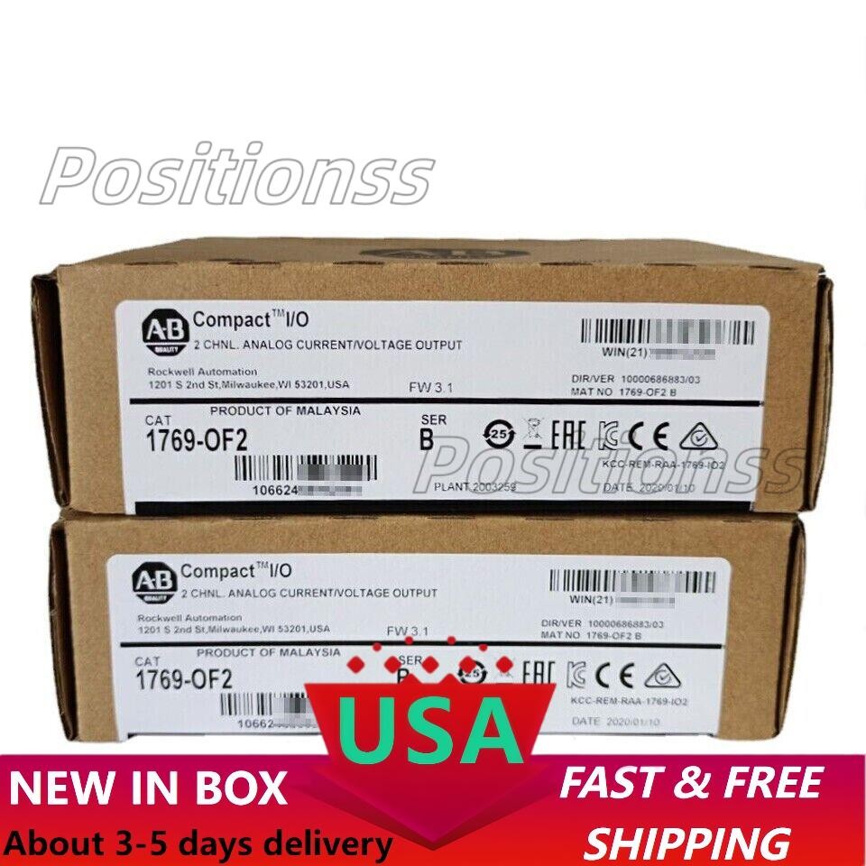 New Factory Sealed AB 1769-OF2 SER B Compact I/O Output Module 1769OF2 US Stock