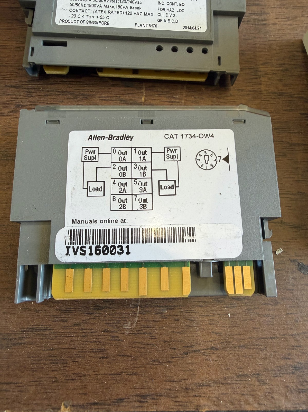 Allen Bradley 1734-OW4 Digital Output Module. W181