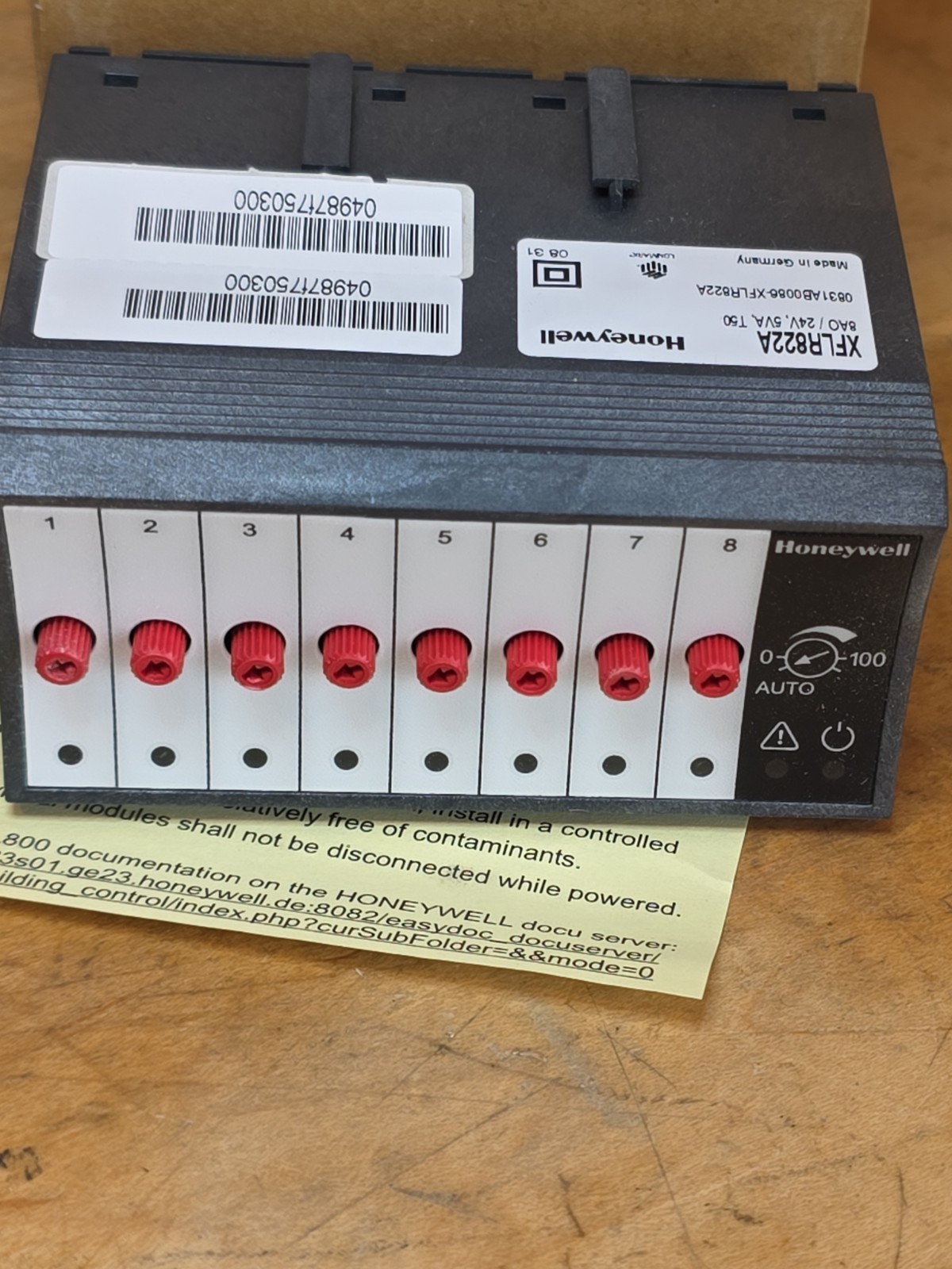 HONEYWELL XFLR822A OUTPUT MODULE ANALOG 8 OUTPUT New *WE*SHIP*TODAY*