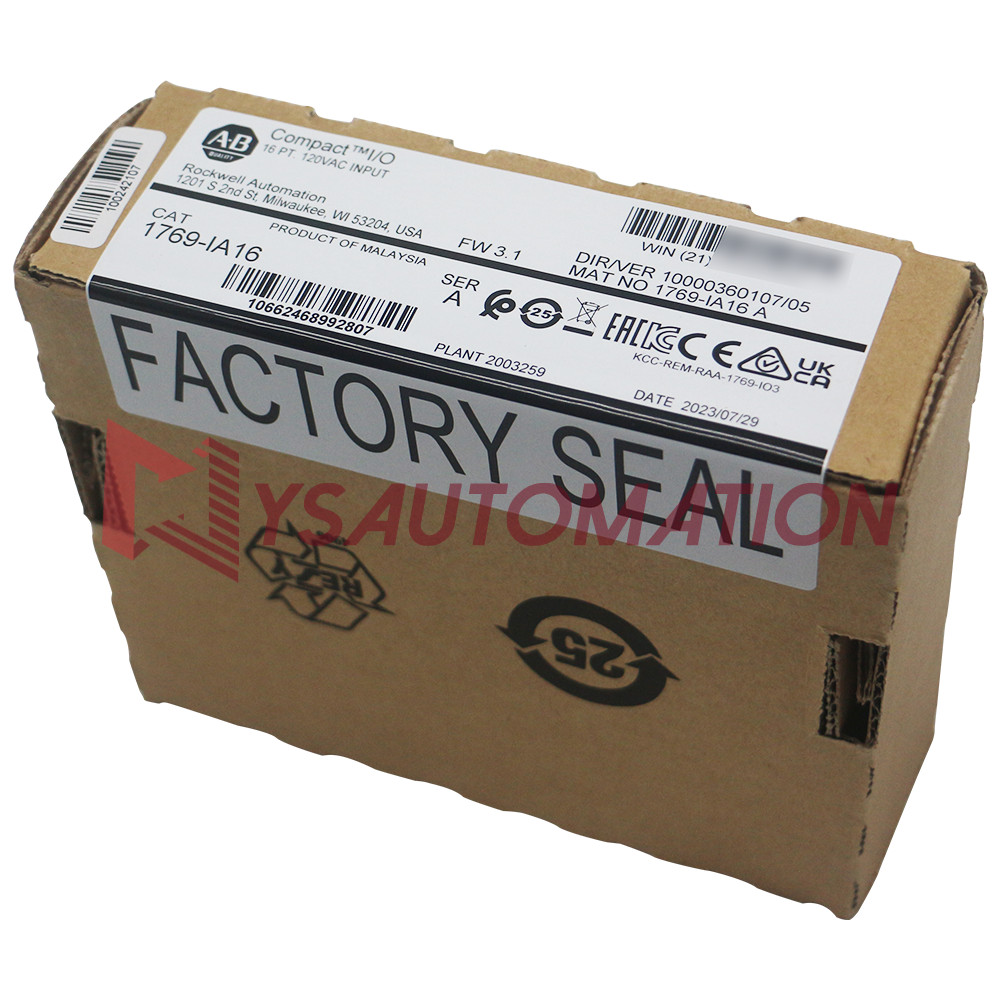 Allen Bradley 1769-IA16 CompactLogix 16 Point 120VAC Digital Input Module US