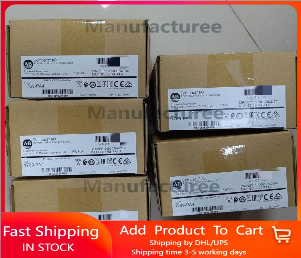 New Allen-Bradley 1769-PA4 SER A Compact Power Supply Module 1769PA4