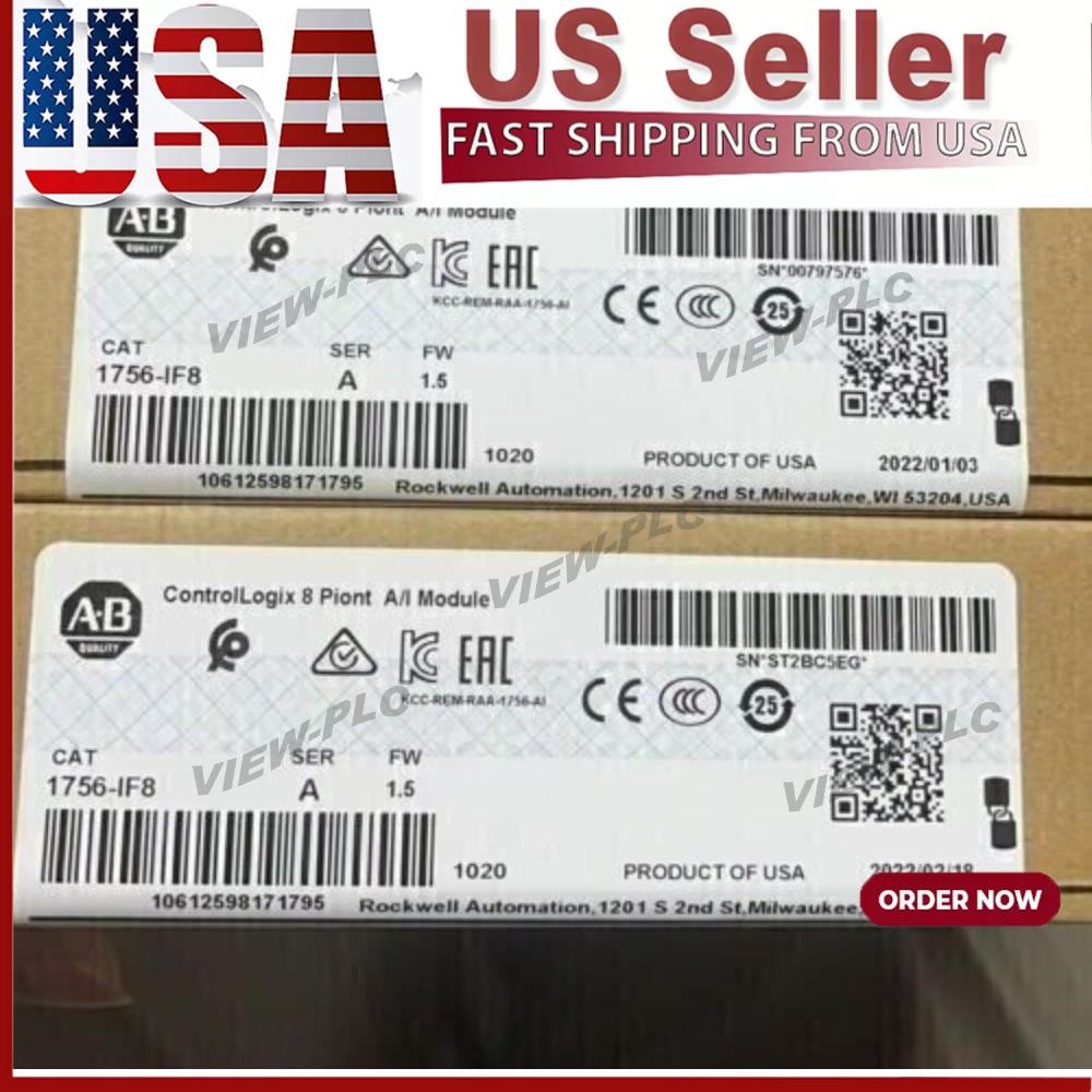 New Factory Sealed AB 1756-IF8 / A Controllogix 8 Point A/I Module US Free Tax