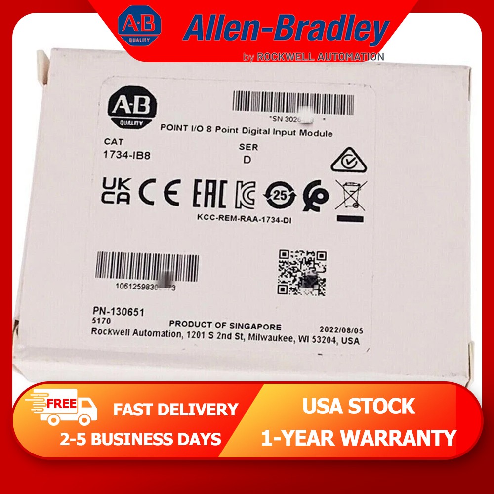 NEW AB 1734-IB8 Digital Input Module New Factory Sealed 1734IB8 Same Day Ship