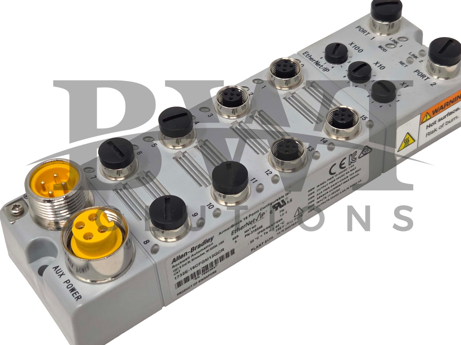 NEW Allen Bradley 1732E-16CFGM12QCR /A ArmorBlock 16PT Configurable QC Module