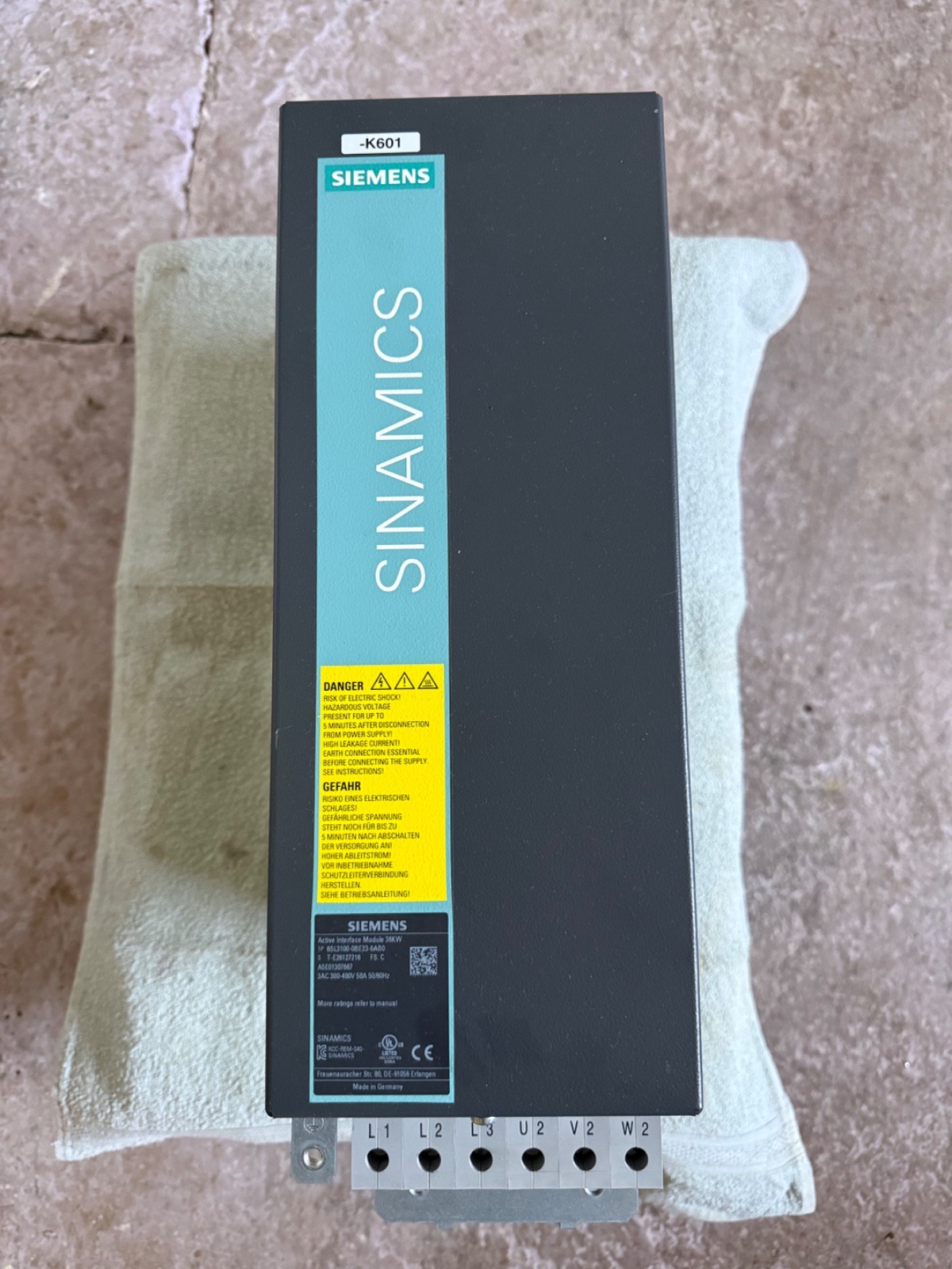 Siemens SINAMICS Active Interface Module 36kW | 6SL3100-0BE23-6AB0 | 380–480V