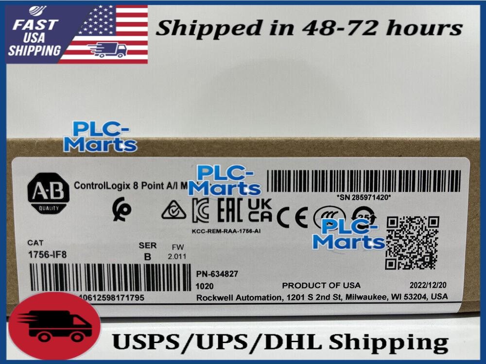 nEW IN BOX Allen-Bredley 1756-IF8 Ser A ControlLogix 8 Point A/I Module 1756IF8