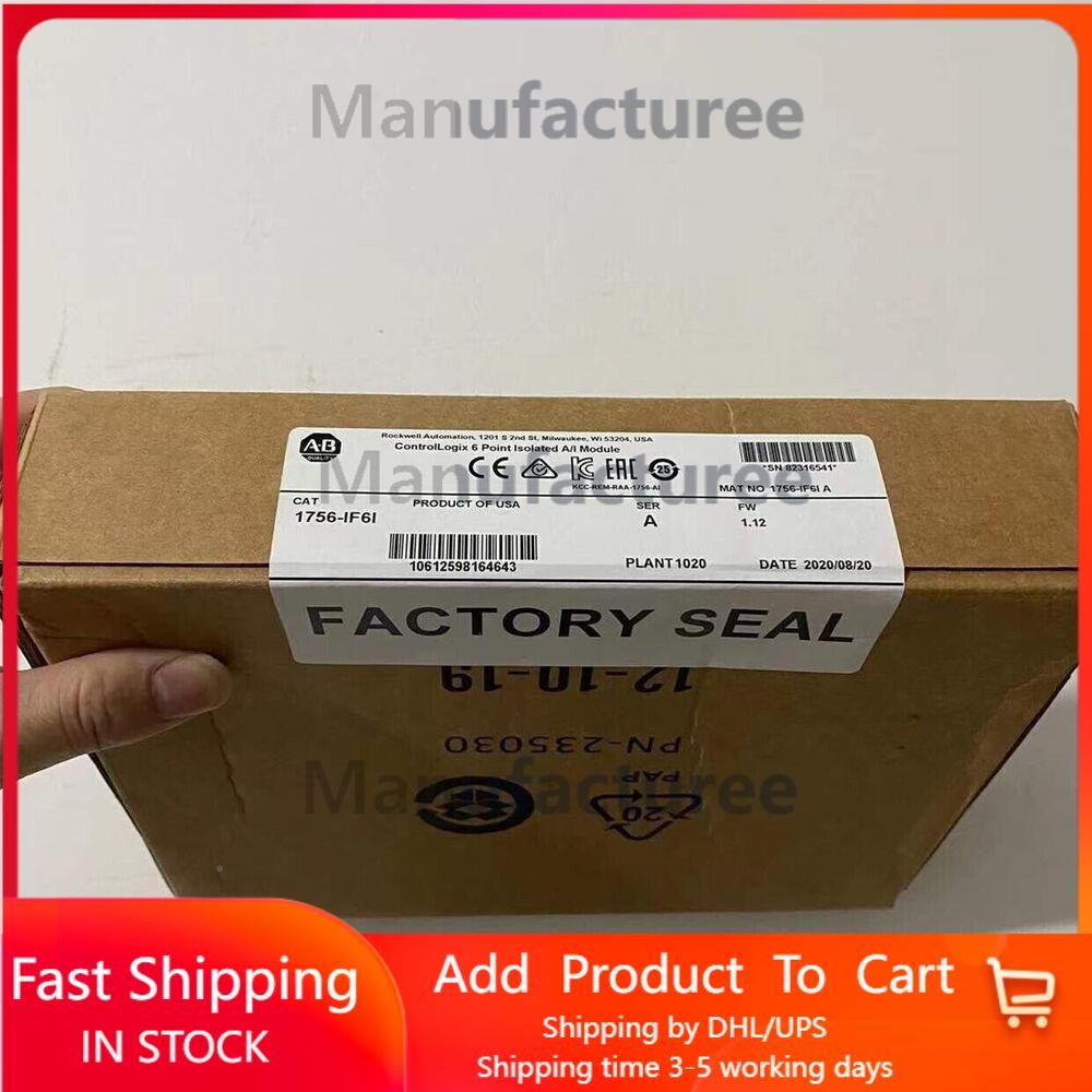 New Sealed AB 1756-IF6I Controllogix Analog Isolated Input Module US Free Tax