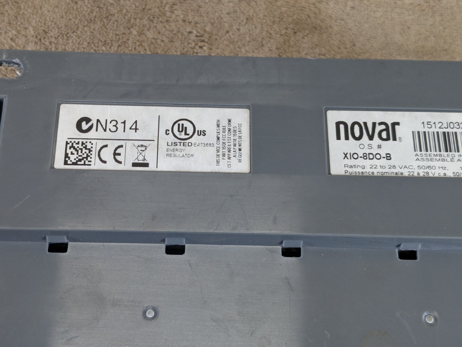 Novar Opus XiO.08 Control Unit XIO-8DO-B with Overide Switches
