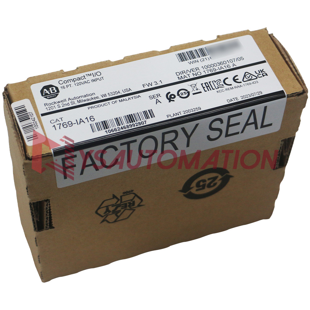 Allen Bradley 1769-IA16 CompactLogix 16 Point 120VAC Digital Input Module US