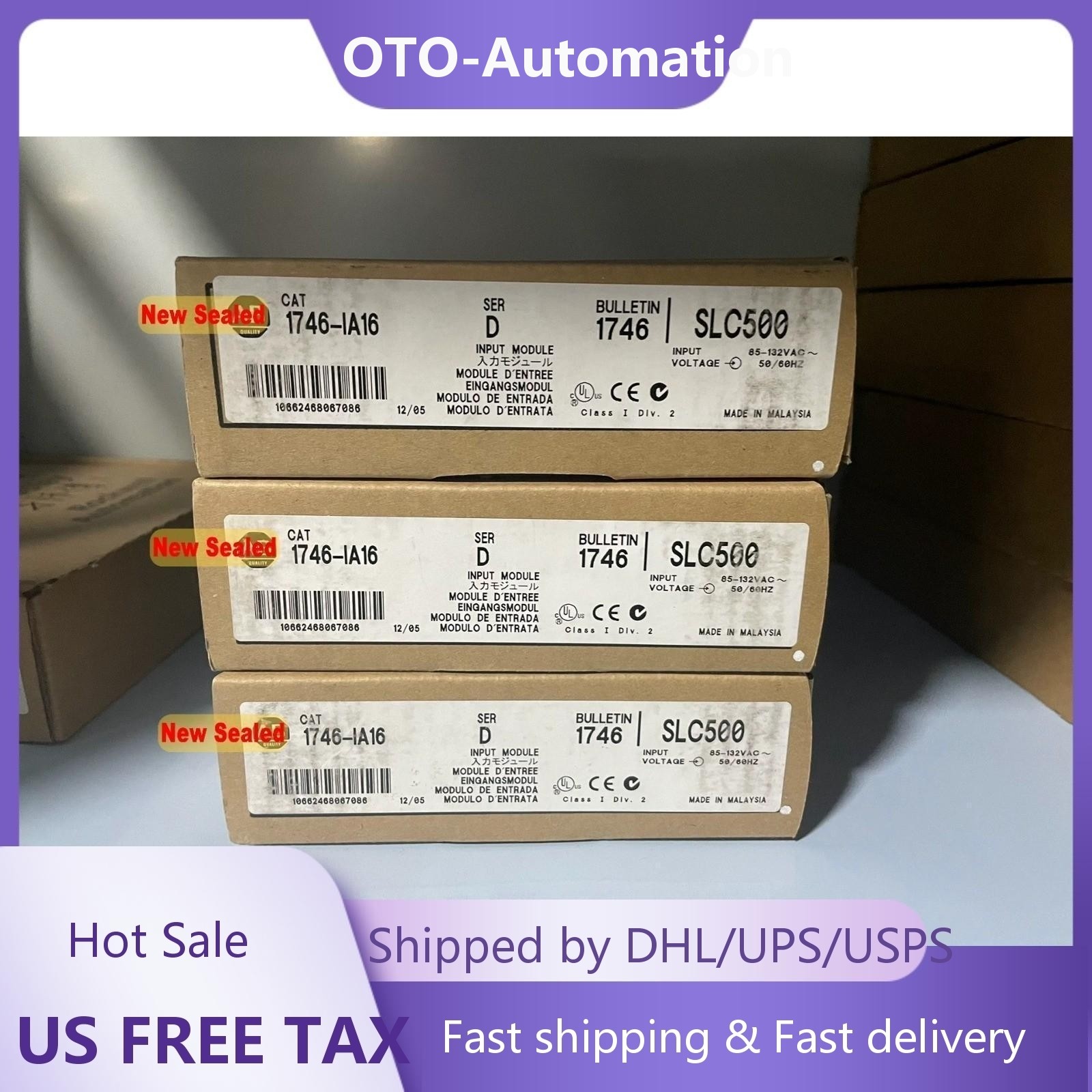 Factory Sealed 1746-IA16 SLC 500 PLC Input Module 1746IA16 Fast Shipping