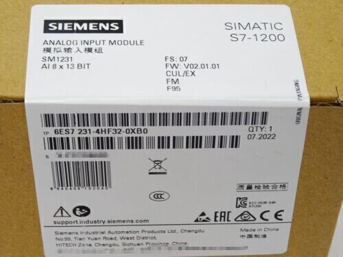 6ES7231-4HF32-0XB0 NEW SIEMENS S7-1200 Analog Input Module 6ES7 231-4HF32-0XB0